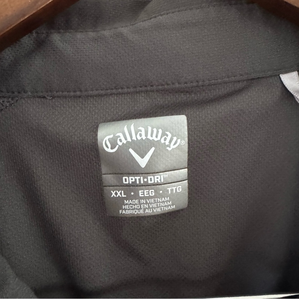 Gorpcore Callaway Opti-Dri Gray Performance Golf Polo Shirt XXL Athletic - Picture 5 of 9